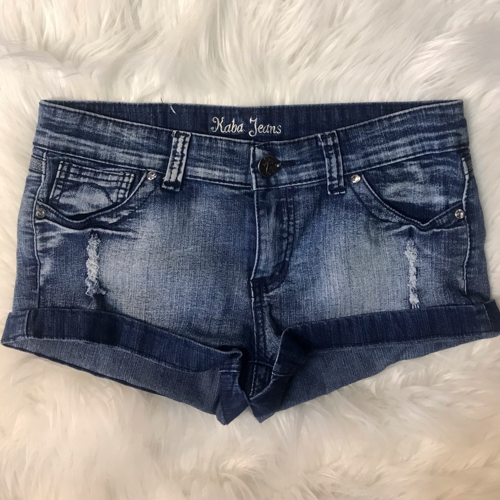 Bedazzled Jean Shorts